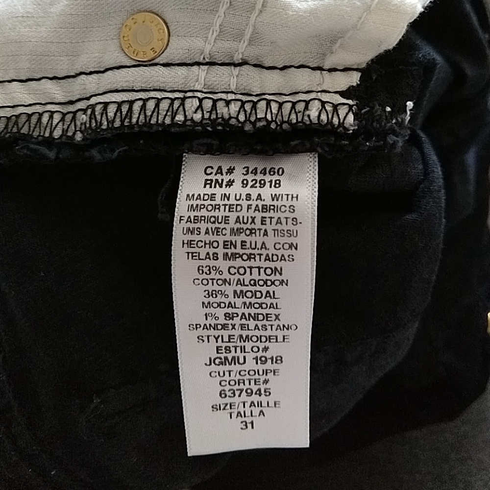 Juicy couture chords the Kate J pockets size 31x29 - Picture 3 of 4